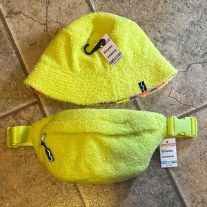 NWT Crayola x Kohls Reversible bucket hat and waist/fanny pack